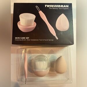 Tweezerman Skin Care Set 3 piece set in rose Gold